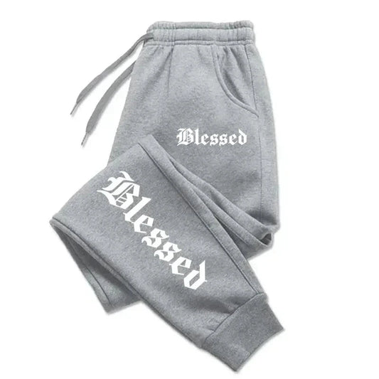 BLESSED print  men's activewear leggings Sportswear men's GlowCart