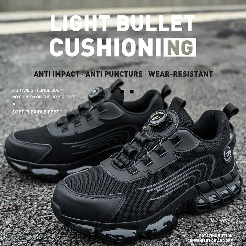 Lightweight Safety Shoes Men Women Work Shoes Steel Toe Cap Working Boots Sneakers Man Women Breathable Shoes Tactical Boots GlowCart