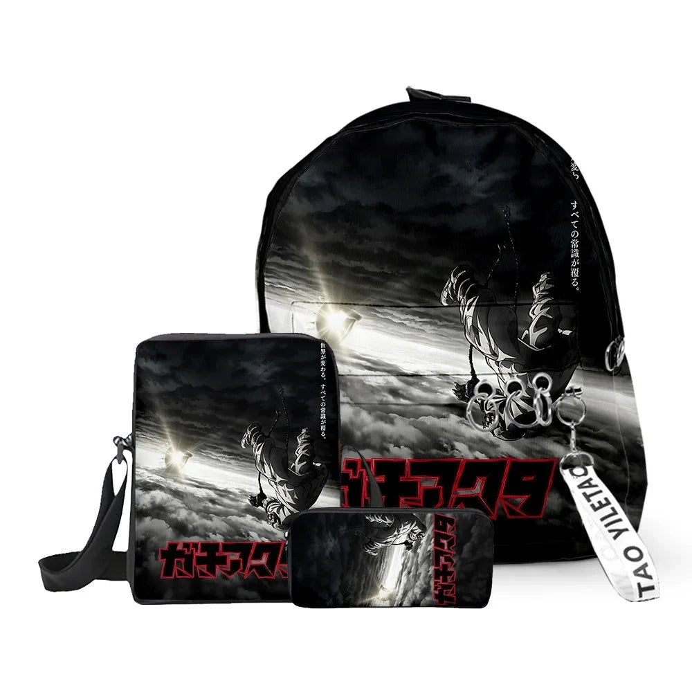 Cartoon Popular Gachiakuta 3D Print 3pcs/Set pupil School GlowCart