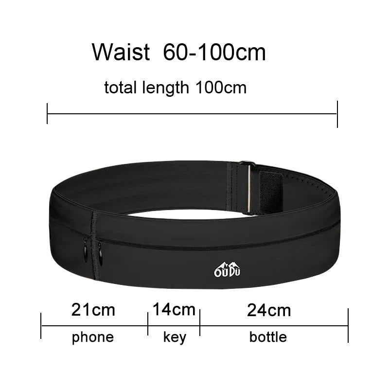 Running Belt Waist Bag with Water Bottle Women Sports Fanny Pack Men Phone Pouch Jogging Gym Bags Hydration Run Accessories GlowCart