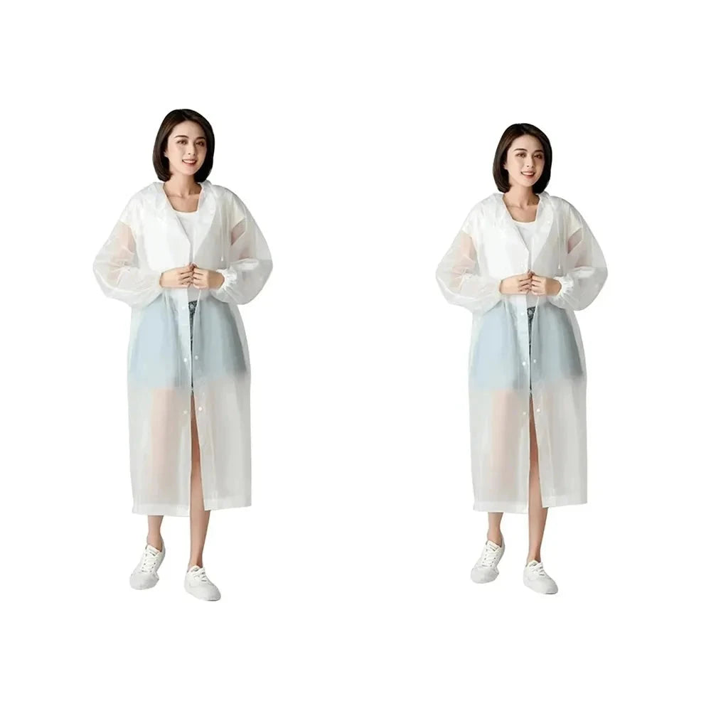 Waterproof Raincoat Outdoor Hiking Portable Adult Poncho GlowCart