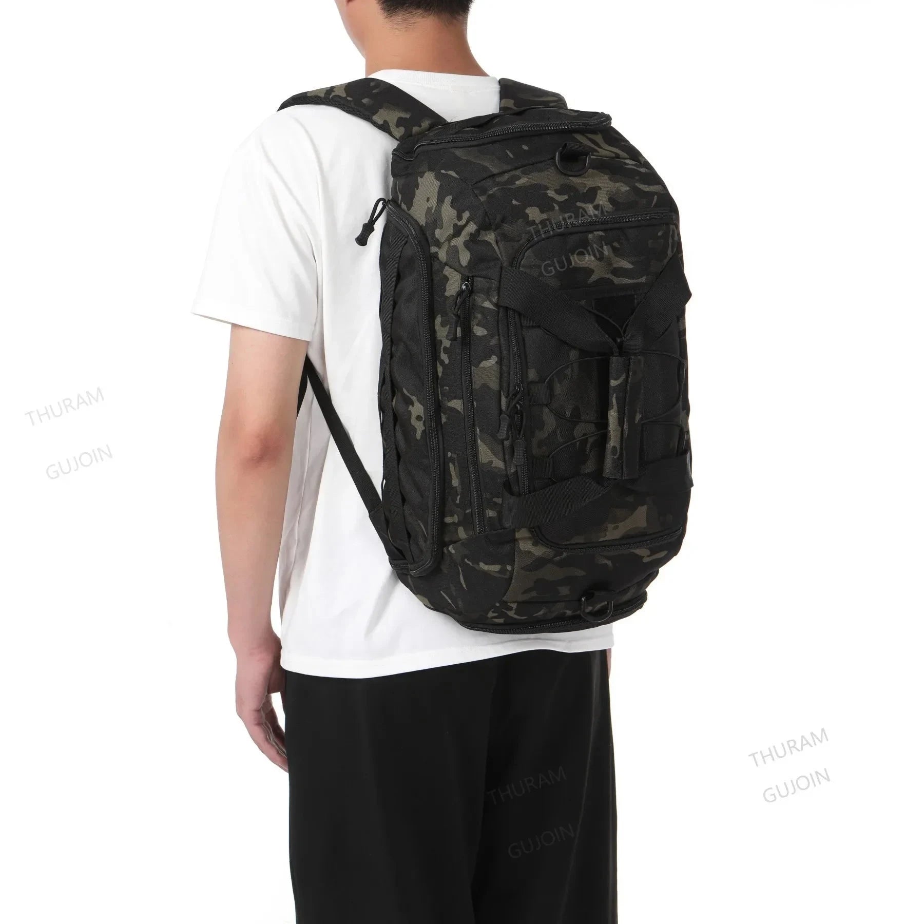 Gym Backpack with Shoe Compartment Convertible Duffel Sling GlowCart
