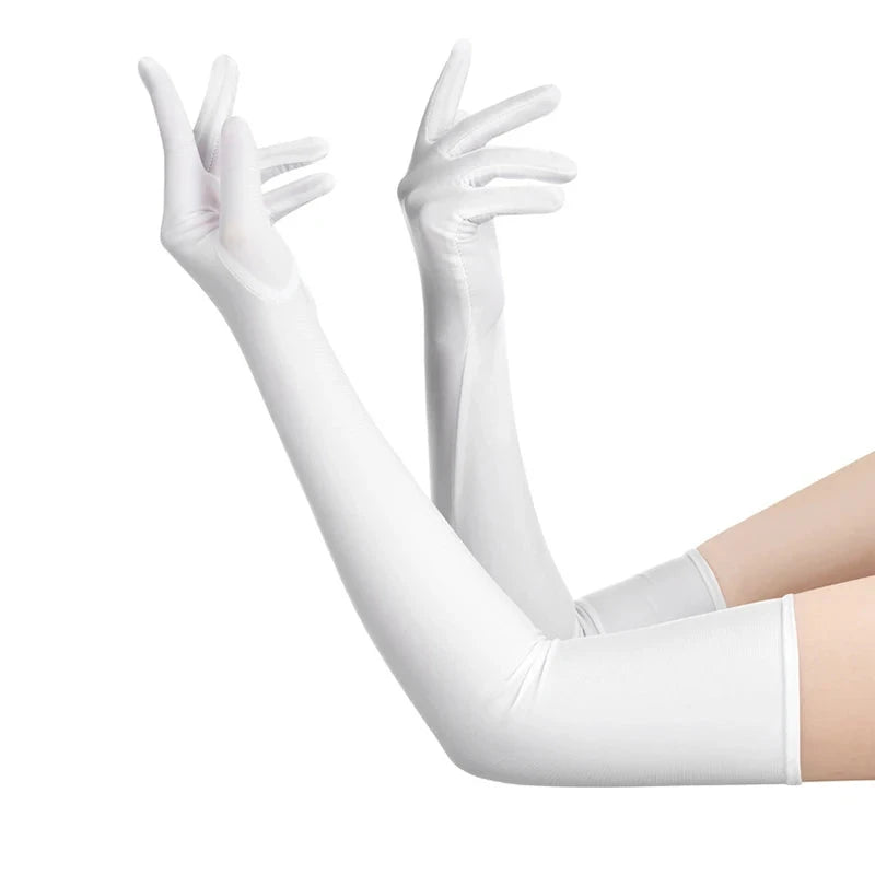 High Elastic Spandex Sun Protection Gloves Party Nightclub GlowCart