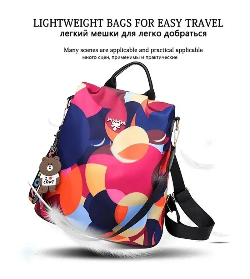 Fashion Backpack Women Oxford Cloth Shoulder Bag 2024 School GlowCart