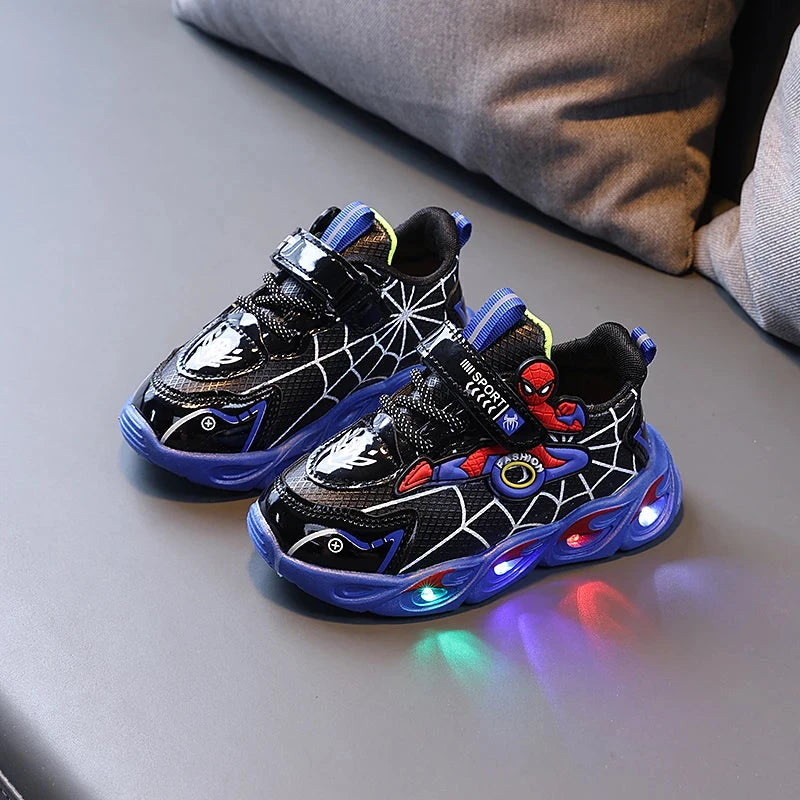 Disney Boys Shoes LED Lights Cartoon Autumn Children's GlowCart