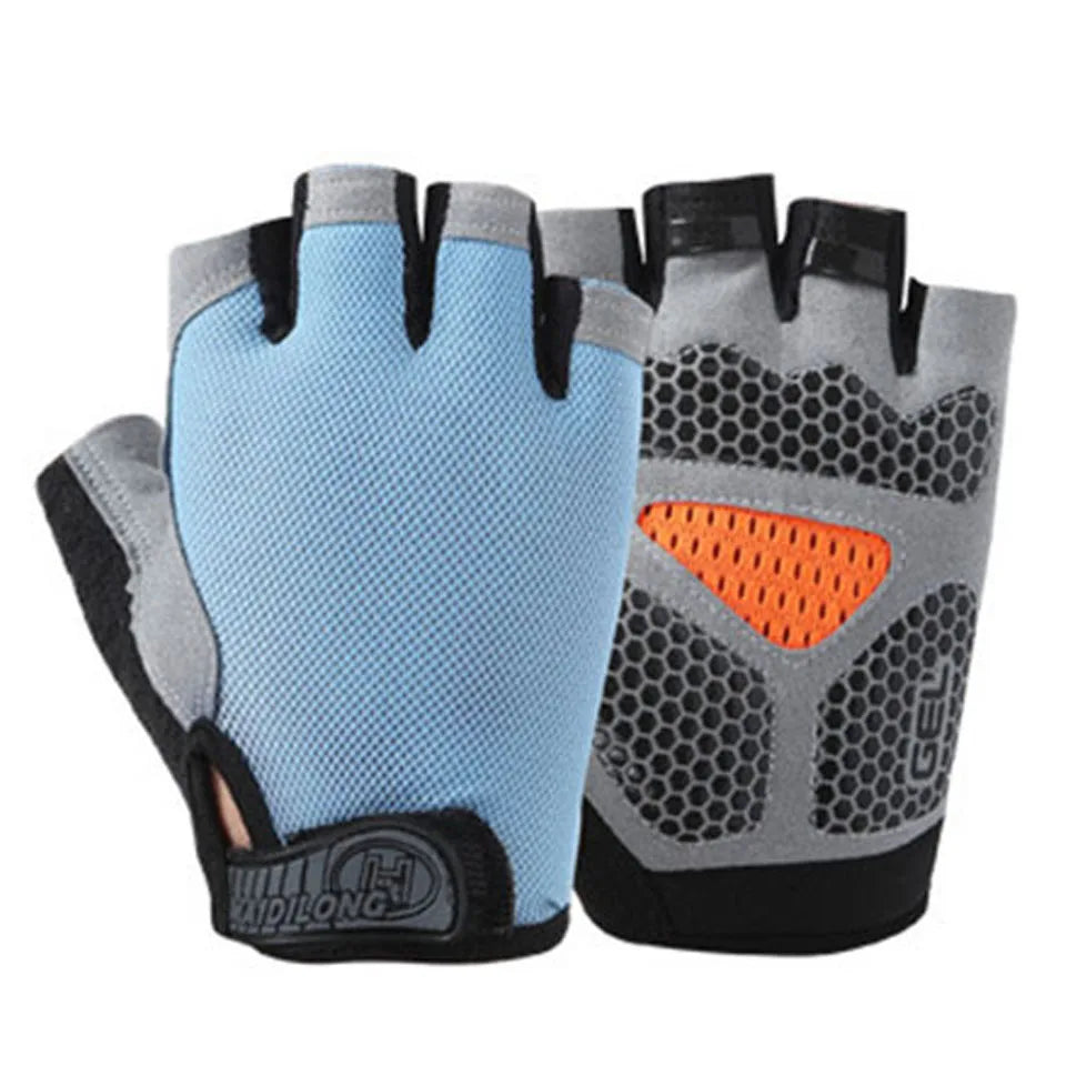 GTUBIKE Half Finger Gloves Anti-slip Shock Absorben Outdoor Sports Climbing Cycling Fitness Tool Upgraded Gloves For Men Women GlowCart