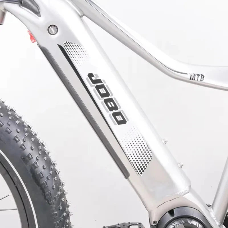 STLF 48V 500W Mid Drive Motor Full Suspension Electric Mountain Bike GlowCart