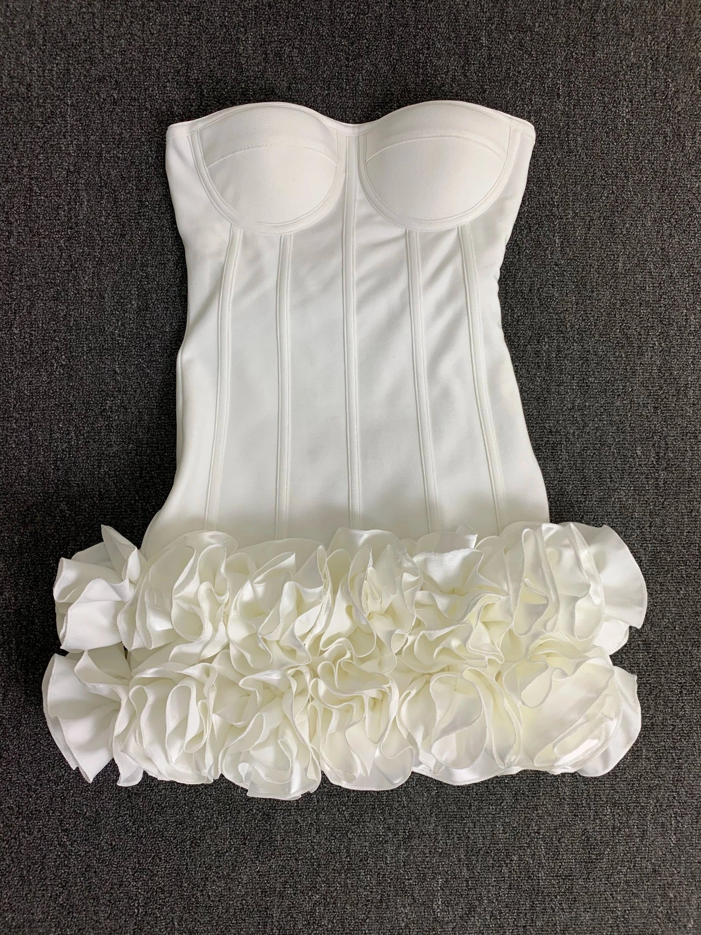 Women Red Evening Bandage Dress Hot Strapless Bodycon GlowCart