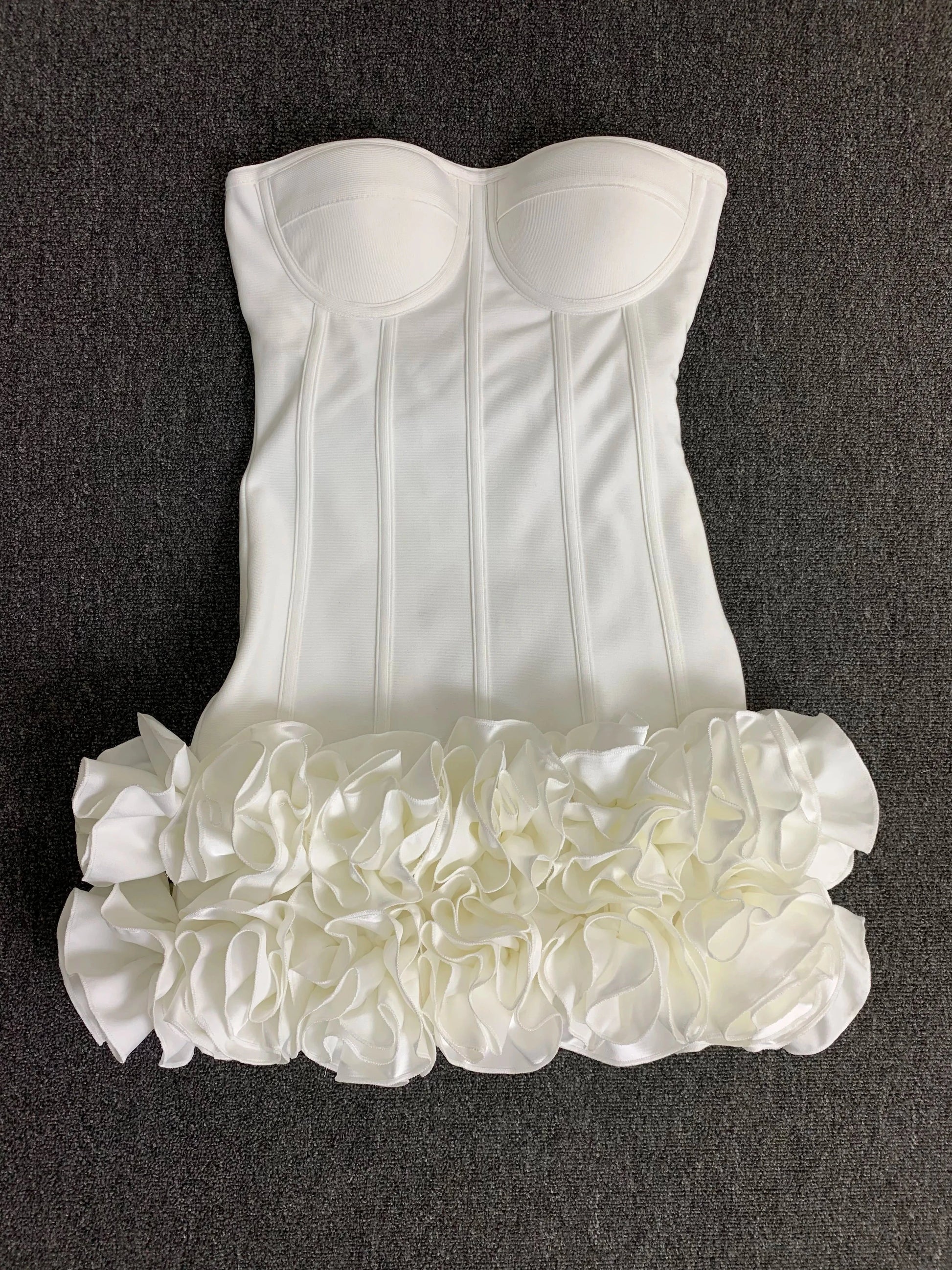 Women Red Evening Bandage Dress Hot Strapless Bodycon GlowCart