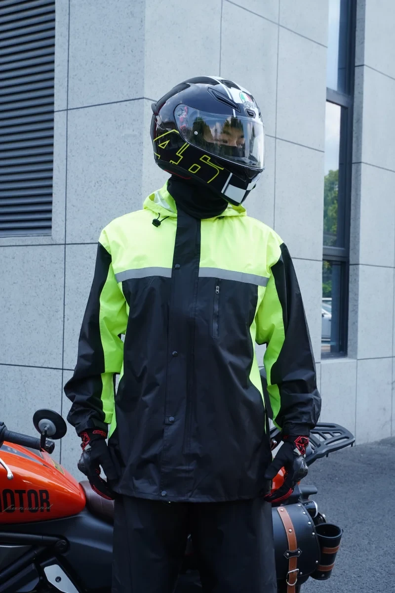 Fashion Thickened Split Rainwear Color Matching Sports GlowCart