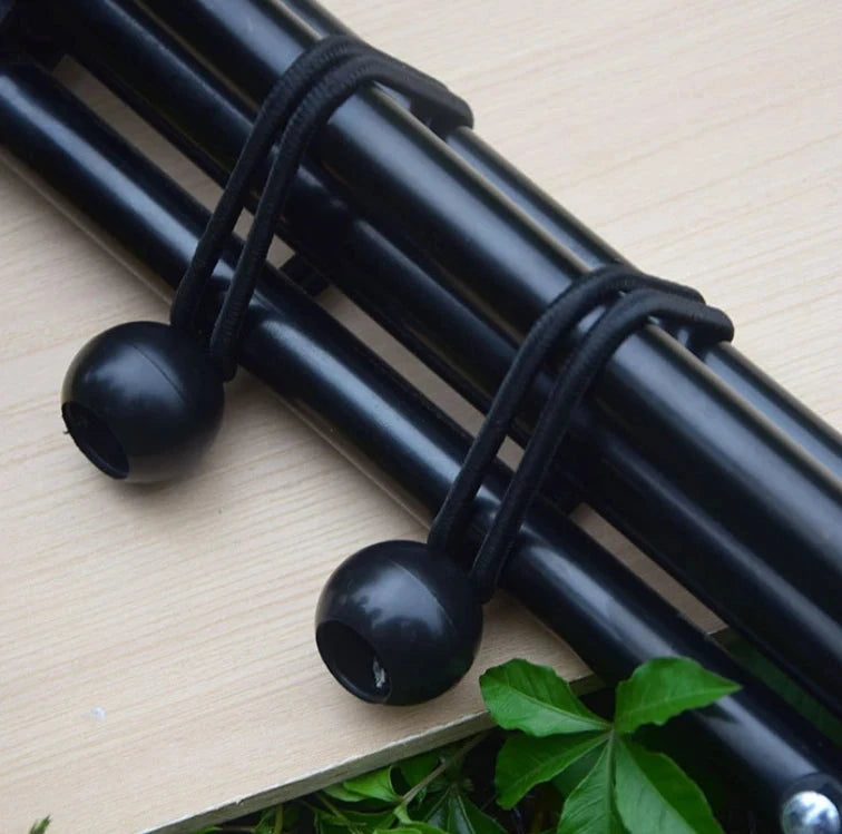 Multi-functional Elastic Tent Fix Cords Black Ball Bungee GlowCart