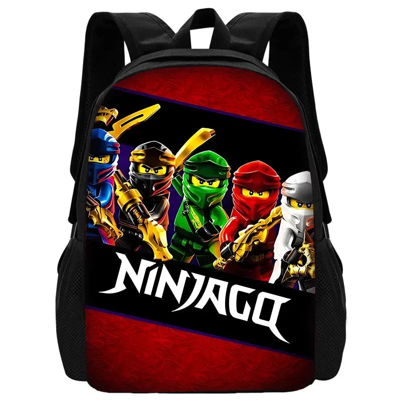 Child School Sports Game N-NinjagoS Backpack with Lunch Bags ,Pencil Bags ,School Bags for Boys Girls Best Gift GlowCart