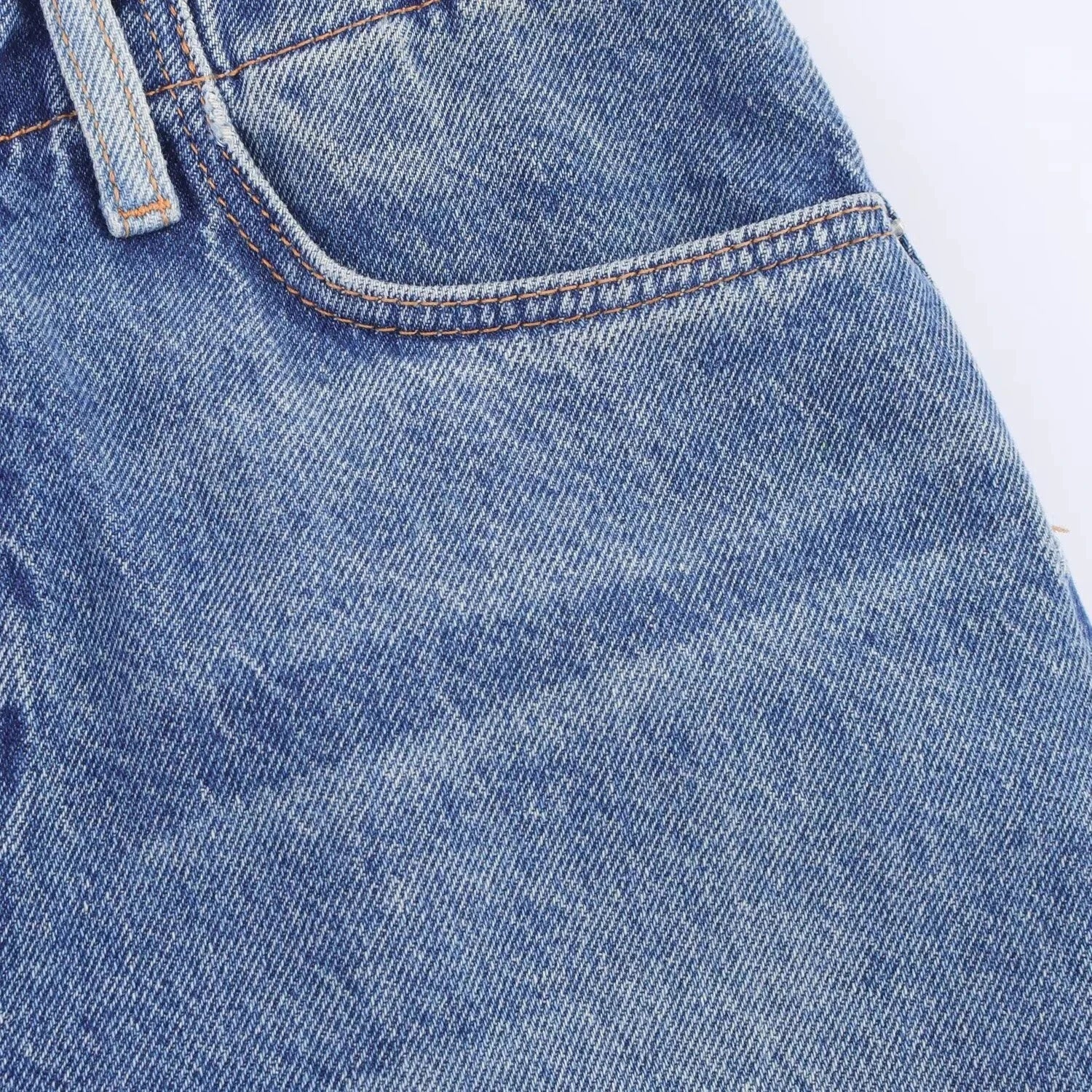 RARA2025 autumn new women's casual fashion simple versatile slim stitching medium-length high-waist denim skirt GlowCart