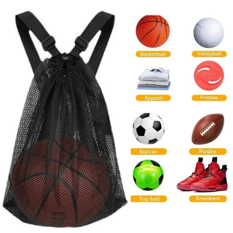 Camping Hiking Travel Drawstring Backpack Mesh Bag Portable GlowCart