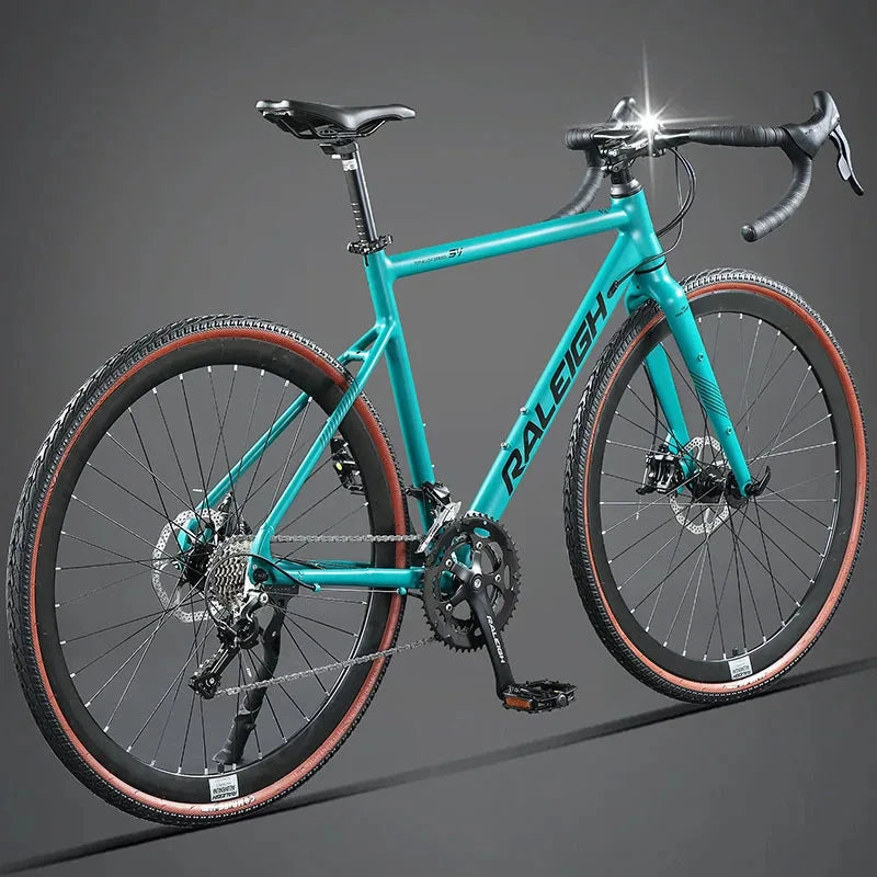 Lightweight High Performance Road Bike 24/27/16/18 Speed Dual Disc Brake Ultra-light Road Racing Speed Change Gravel Bicicleta GlowCart