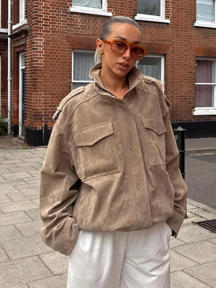 HH Women's New Fashion Long Sleeves Jackets Solid Turtleneck GlowCart