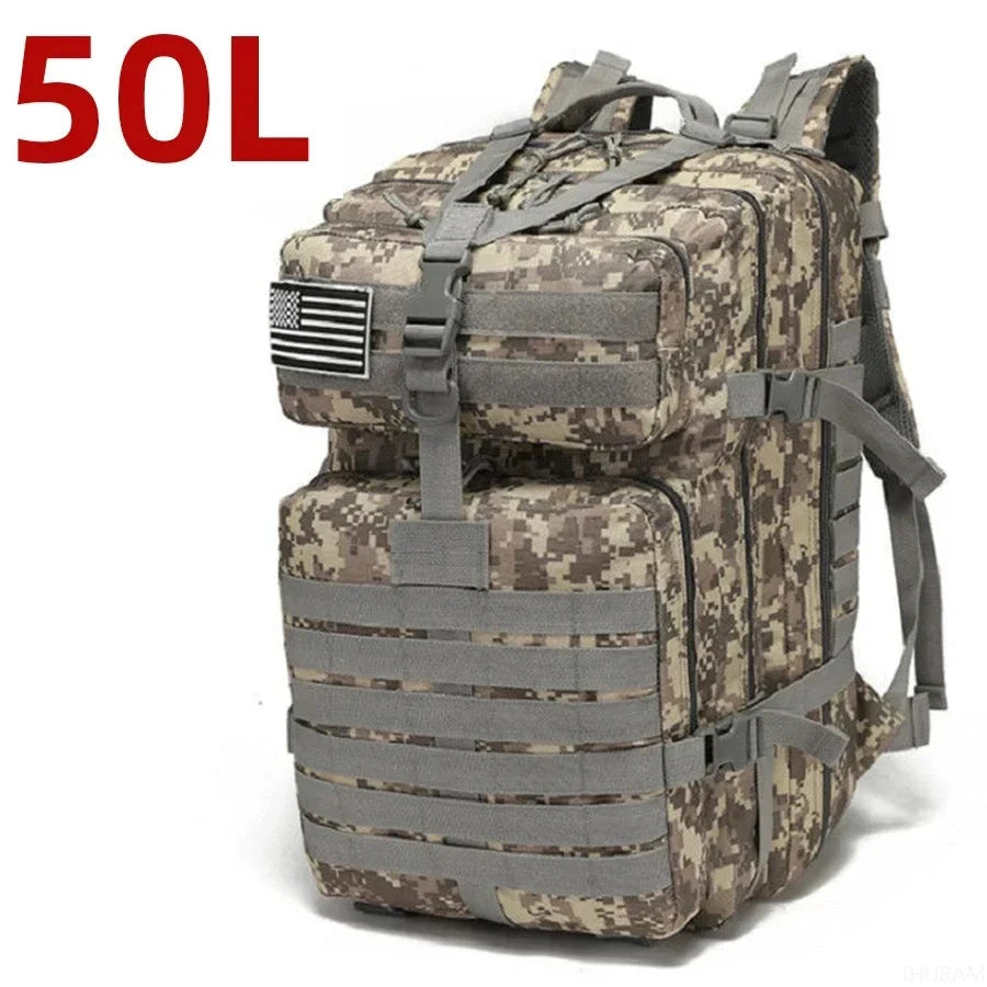 25L/50L 1000D Nylon Waterproof Trekking Fishing Hunting Bag GlowCart