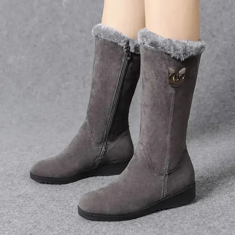Warm Chelsea High Fur Boots Women 2025 Winter Shoes for GlowCart