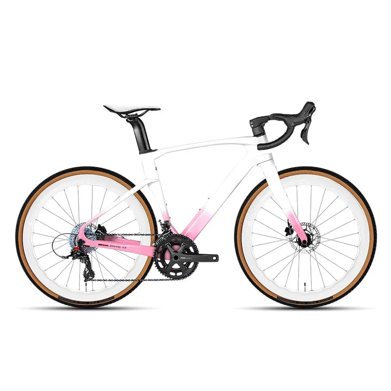 2025 TWITTER Gravel V3 Carbon Fiber Gravel Bike 700*40C SENSAH RS-2*12S Hydraulic Brake Bicycle With Carbon Wheels For Men Women GlowCart