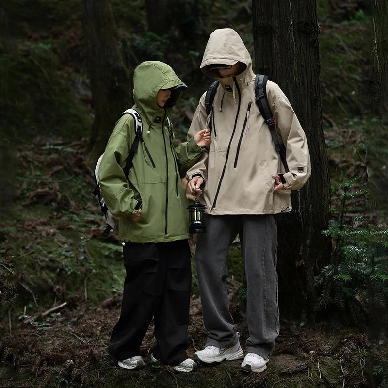 Hiking Jackets Men Waterproof Coats Women's Windproof GlowCart