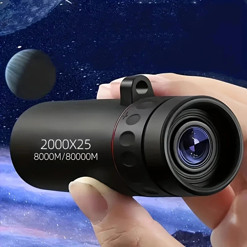 2025 2000X25 HD Monocular Telescope, Compact Portable for GlowCart