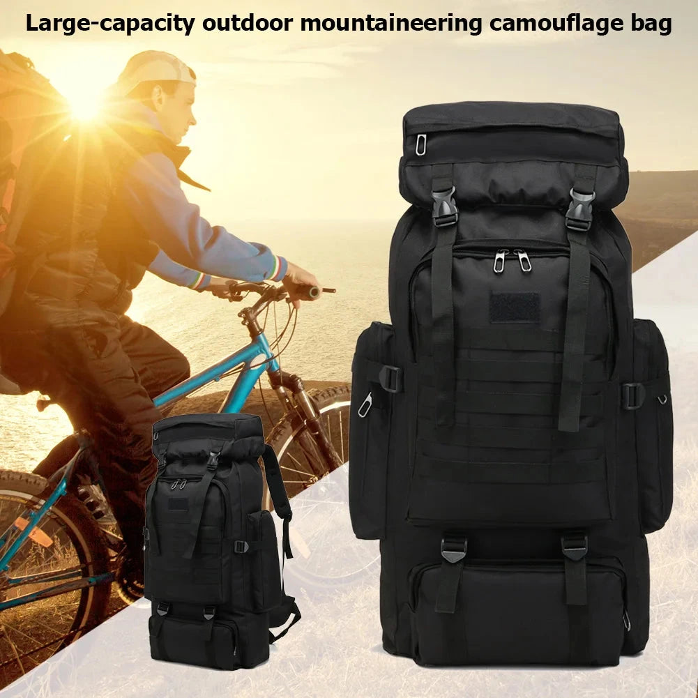 80L/600D Hiking Camping Backpack Mountaineering Bag Climb GlowCart