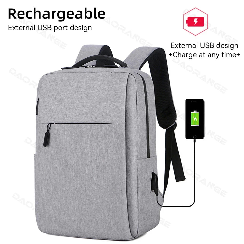 Laptop Bag USB Backpack for Macbook Air Pro Lenovo Asus HP GlowCart