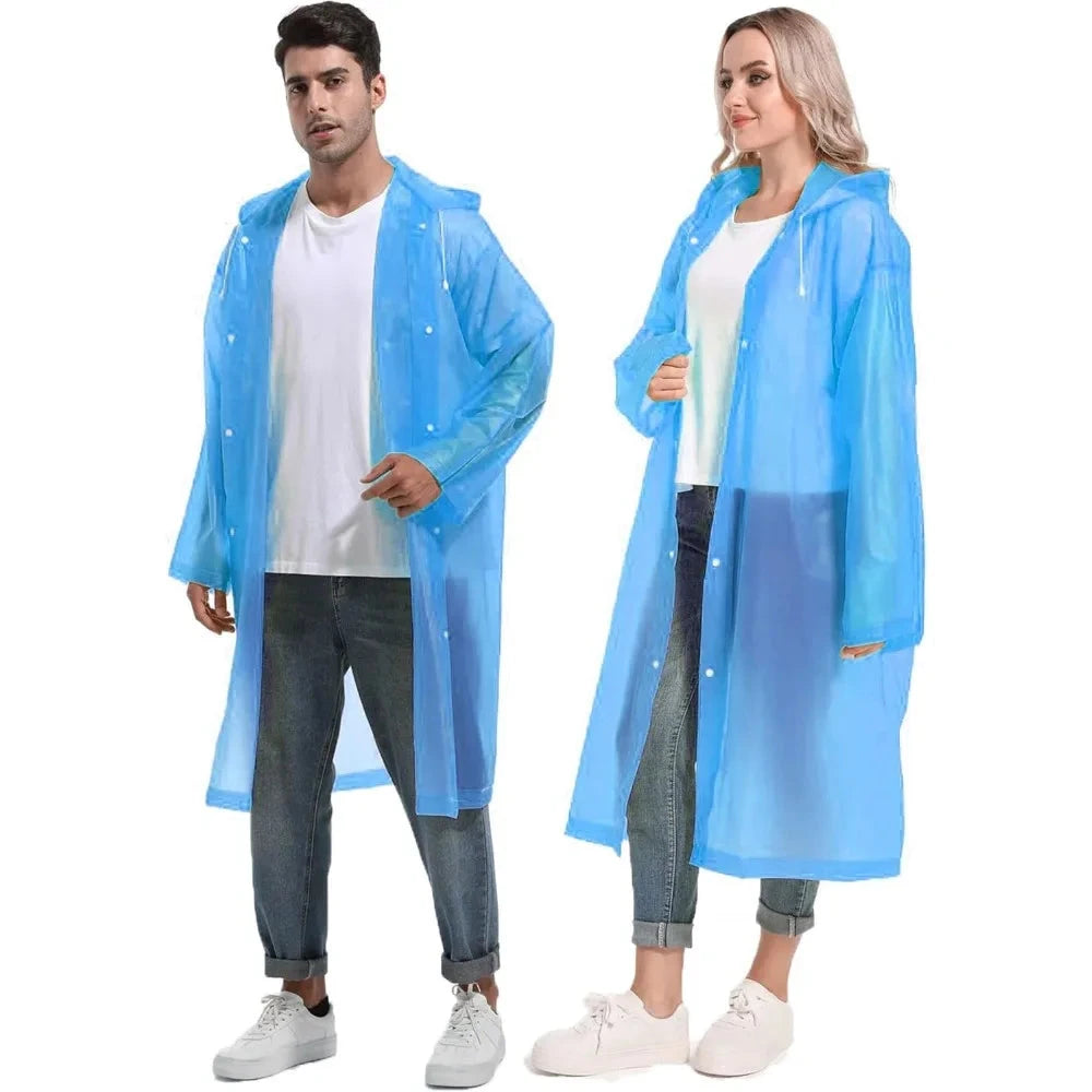 Waterproof Raincoat Outdoor Hiking Portable Adult Poncho GlowCart