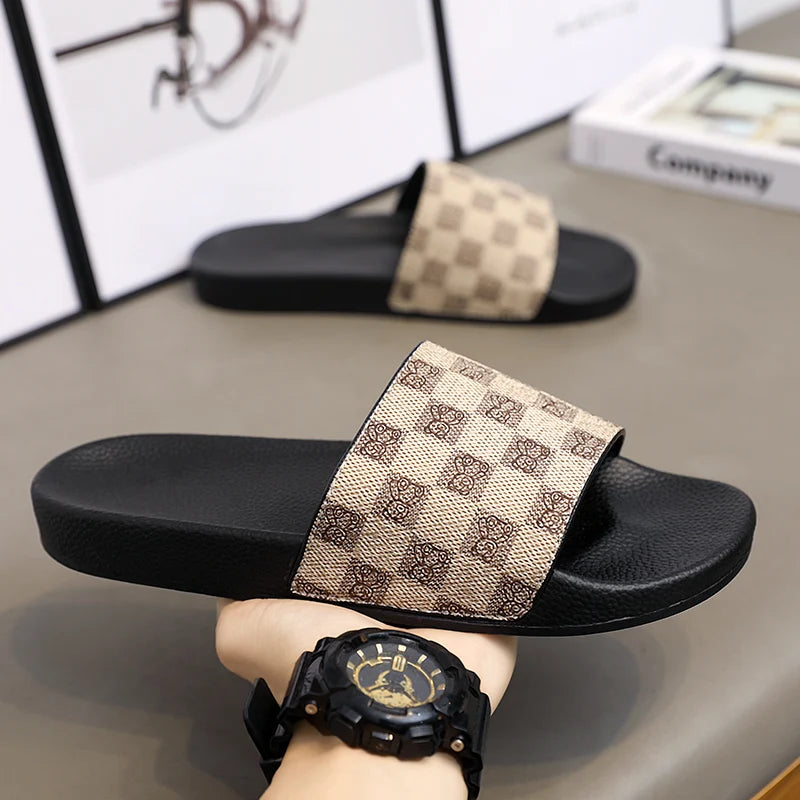 Men's Slippers Summer 2025 New Outer Wear Home Flip Flops Men's Non-Slip Beach Sandals GlowCart