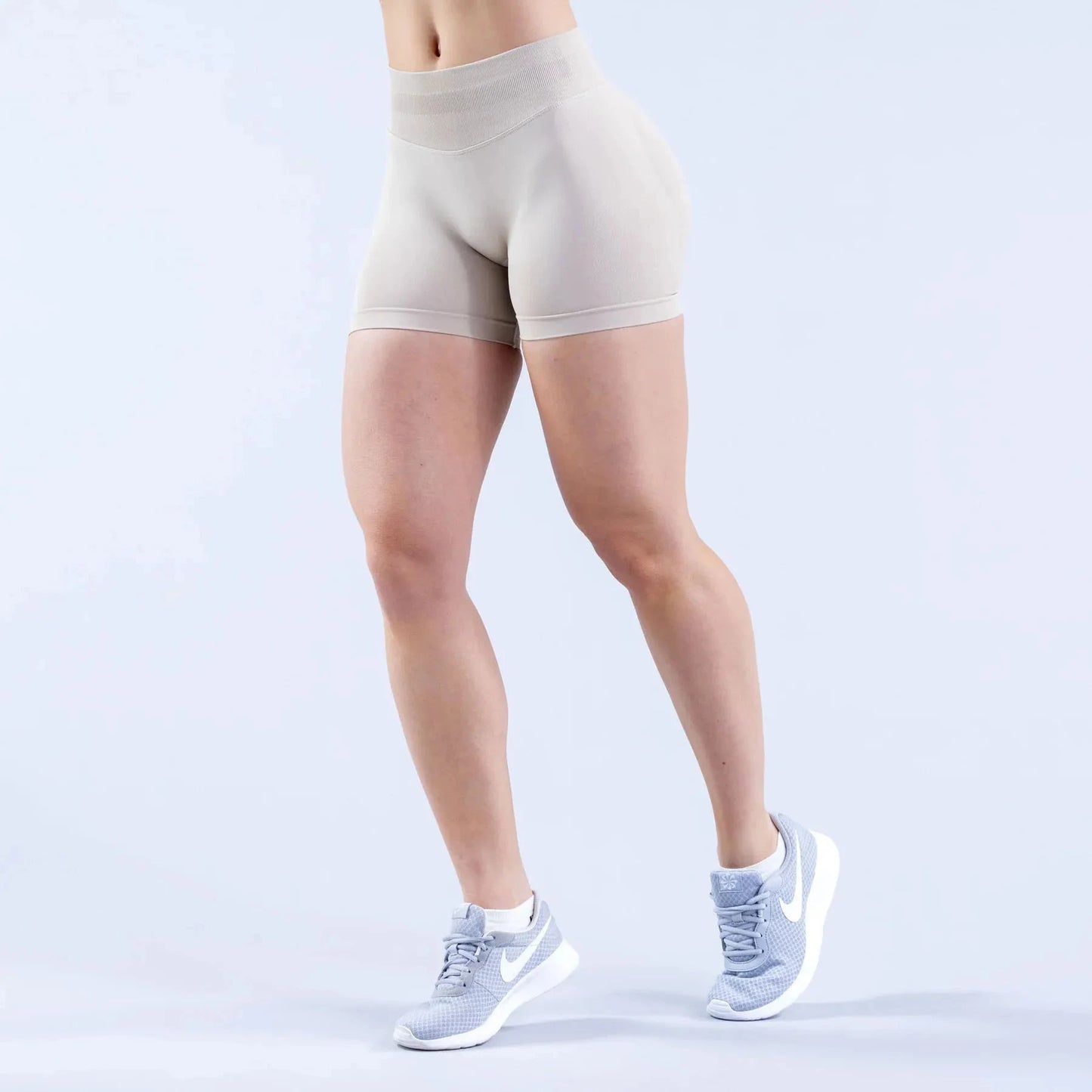 Impact Shorts Low Ribbed Waist Band Yoga Shorts Legging Seamless Scrunch Workout Gym Shorts Booty Hight Stretch Fitness Tights GlowCart