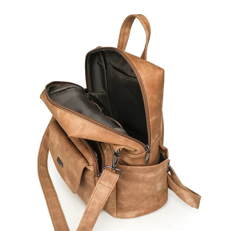 2025 new women's pu leather waterproof anti-theft large GlowCart