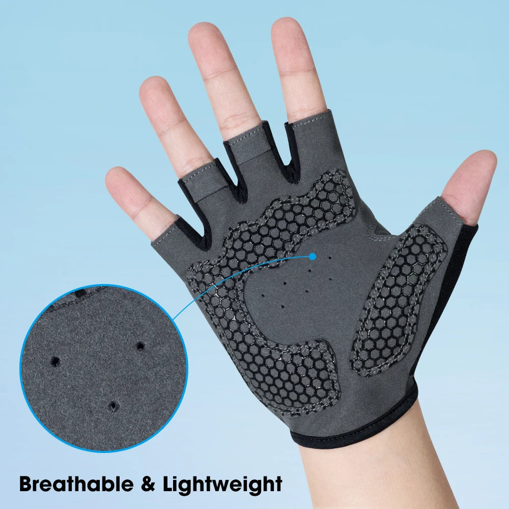 Difos Mens Short Finger Cycling Gloves Summer Outdoor Running Riding Motorcycle Fitness Sports Shockproof Breathable Gloves GlowCart