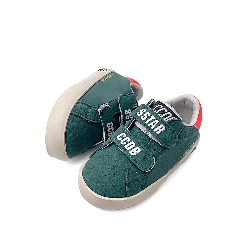 Indoor and Outdoor Unisex Kids Breathable Slip-On Casual Sneakers Spring Green Children's Walking Shoes CCDB Dirty Shoes GlowCart