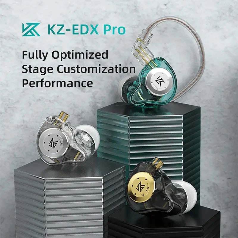 KZ EDX PRO Dynamic Earphones HIFI Bass Earbuds In Ear GlowCart