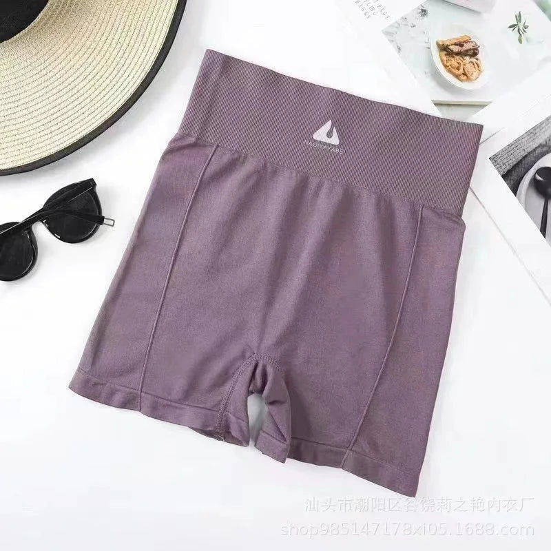 High Waist Workout Yoga Shorts Sports Shorts  Seamless Fitness Shorts Women Scrunch Butt Running Sport Gym Leggings GlowCart