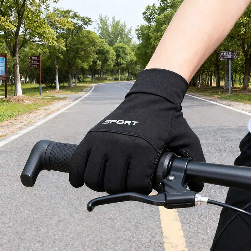 Winter Gloves Men Women Cycling Water-repellent Touch Screen Motorcycle Anti-Skid Reflective Warm Fleece Ski Sports Gloves GlowCart