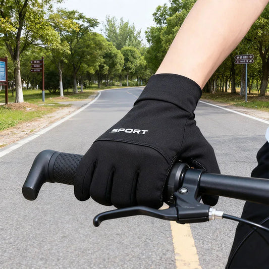Winter Gloves Men Women Cycling Water-repellent Touch Screen Motorcycle Anti-Skid Reflective Warm Fleece Ski Sports Gloves GlowCart