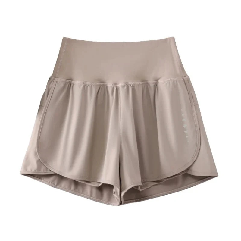 DRUR Women Yoga Shorts High Waist Double Layer Running Gym Shorts With Pocket Summer Sportswear Fitness Clothes Jogger Short New GlowCart