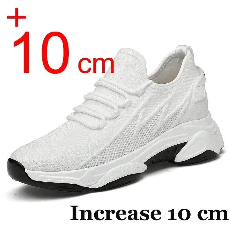Increasing men sneakers casual heightening shoes 8cm height GlowCart