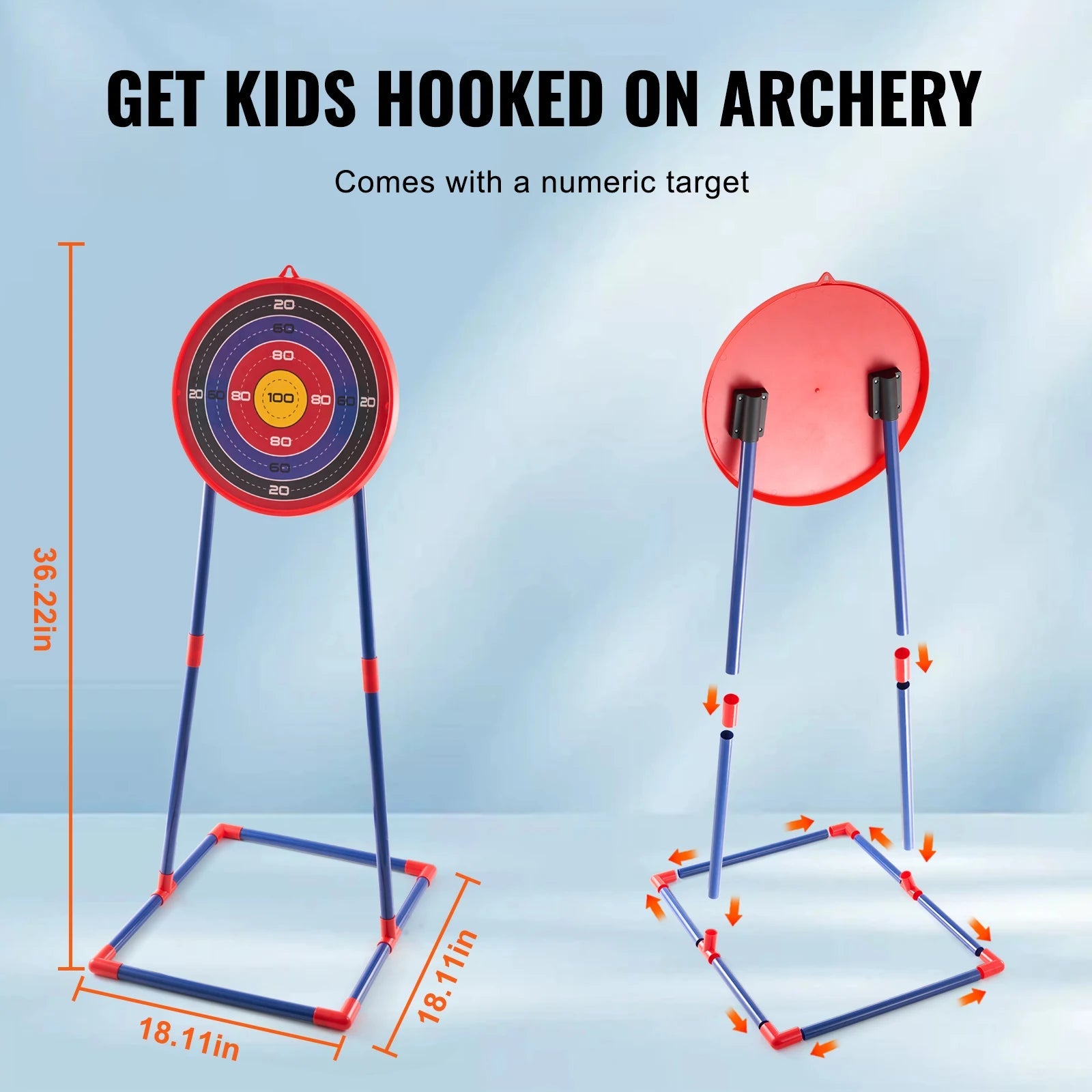 SucceBUy Bow & Arrows For Children Kids Archery Bow Practice Recurve Outdoor Sports Game Hunting Shooting Toy Boys Gift Bow Kit GlowCart