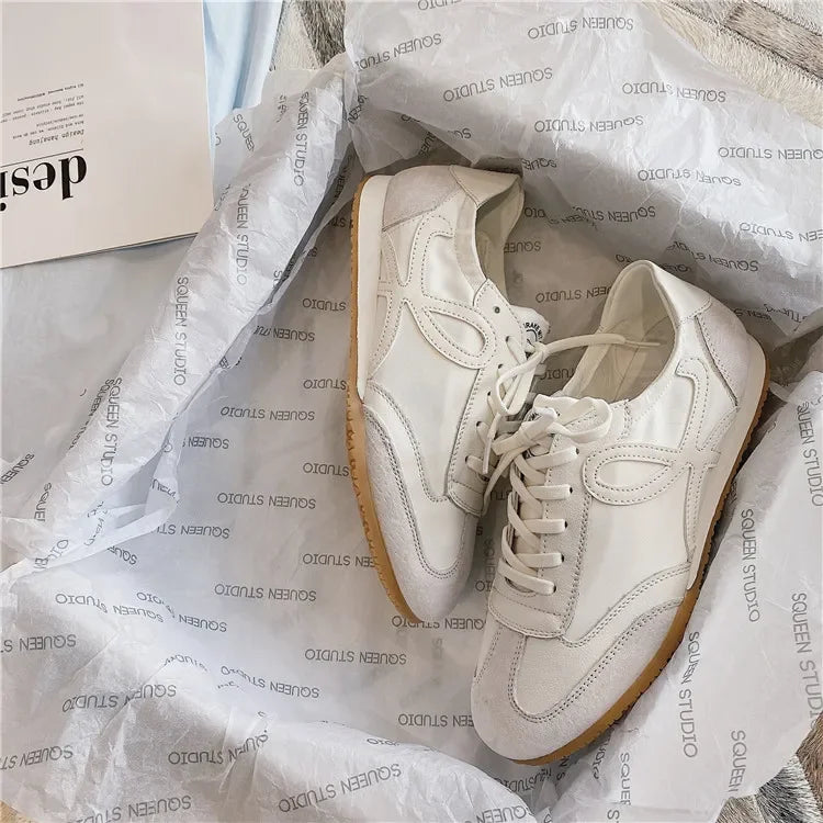 Women's Sneakers White Platform Woman Flats Sports Shoes Female Lightweight Vulcanized Shoes Ladies Casual Comfortable Trainers GlowCart