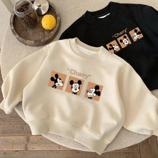Cartoon Sweatshirts Fashion Casual Clothes Spring/Fall Long-sleeved Tops New Lovely Simple Versatile Hoodie For 0-6Years Boys GlowCart