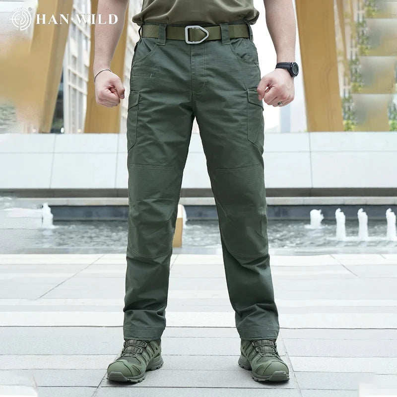 Men Tactical Pants Hiking Cargo Trousers Combat Pants GlowCart