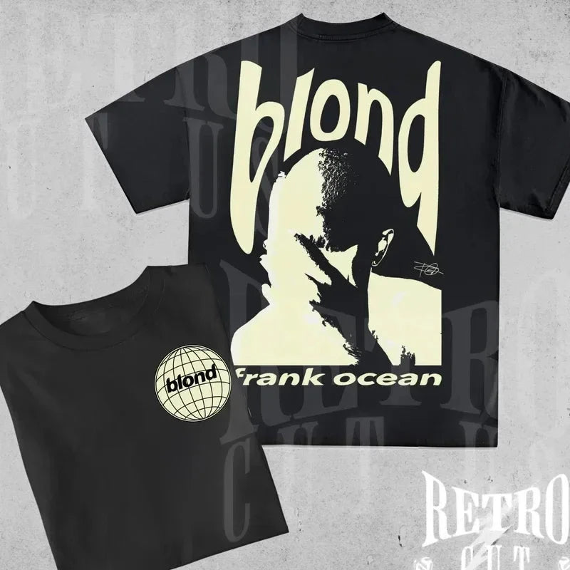 Rapper Frank Retro Graphic T Shirt Men's Hip Hop Ocean Album GlowCart