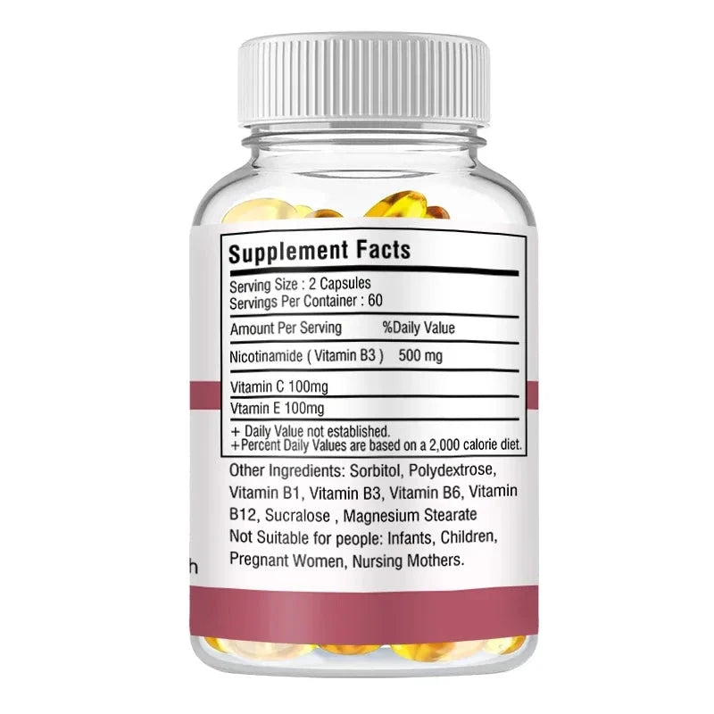 Niacinamide Whitening Capsules - Supports Skin Cell Health GlowCart