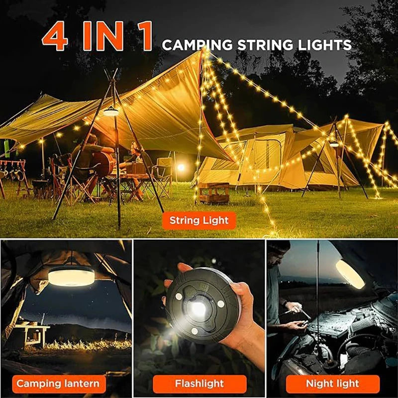 4in1 Camping Lamp Strip LED Atmosphere 10M Length Waterproof GlowCart