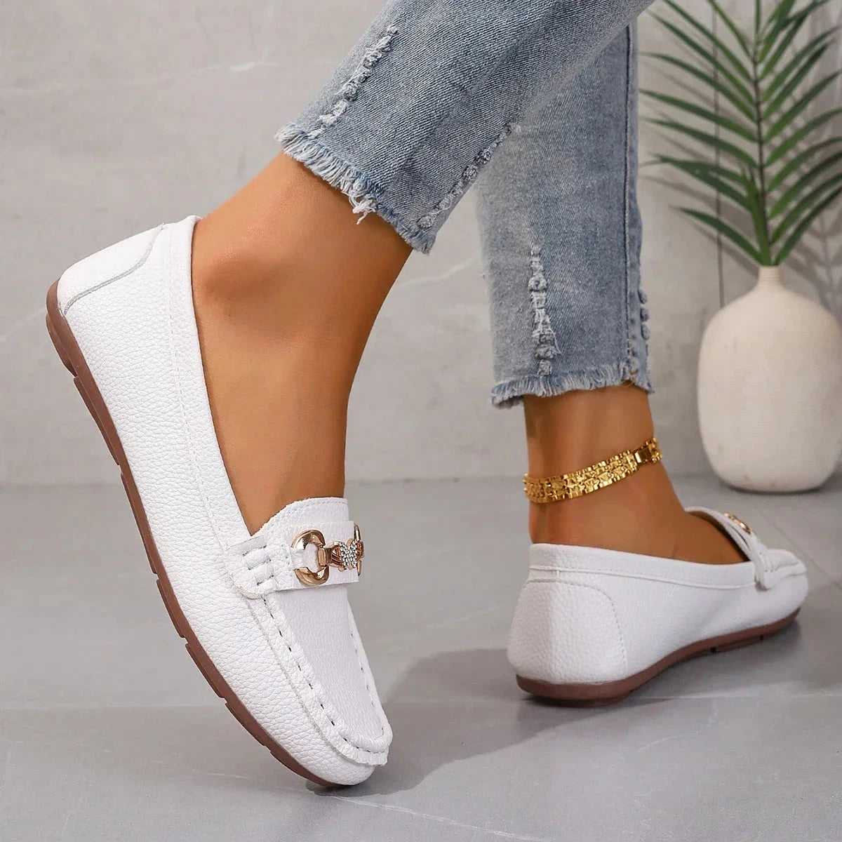 Women's Casual Slip on Mary Jane Shoes 2025 Spring Autumn GlowCart
