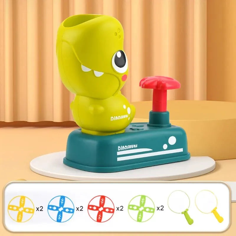 Air Rocket Launcher Toy Kids Outdoor Soaring Rocket Flying Disc Flying Saucer Foot Launcher Kids Jump Sport Games Toys GlowCart