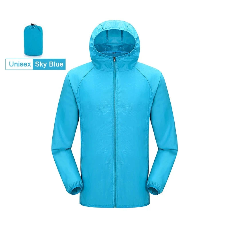 A Unisex Waterproof Outdoor Jacket Men Women Hiking Camping GlowCart