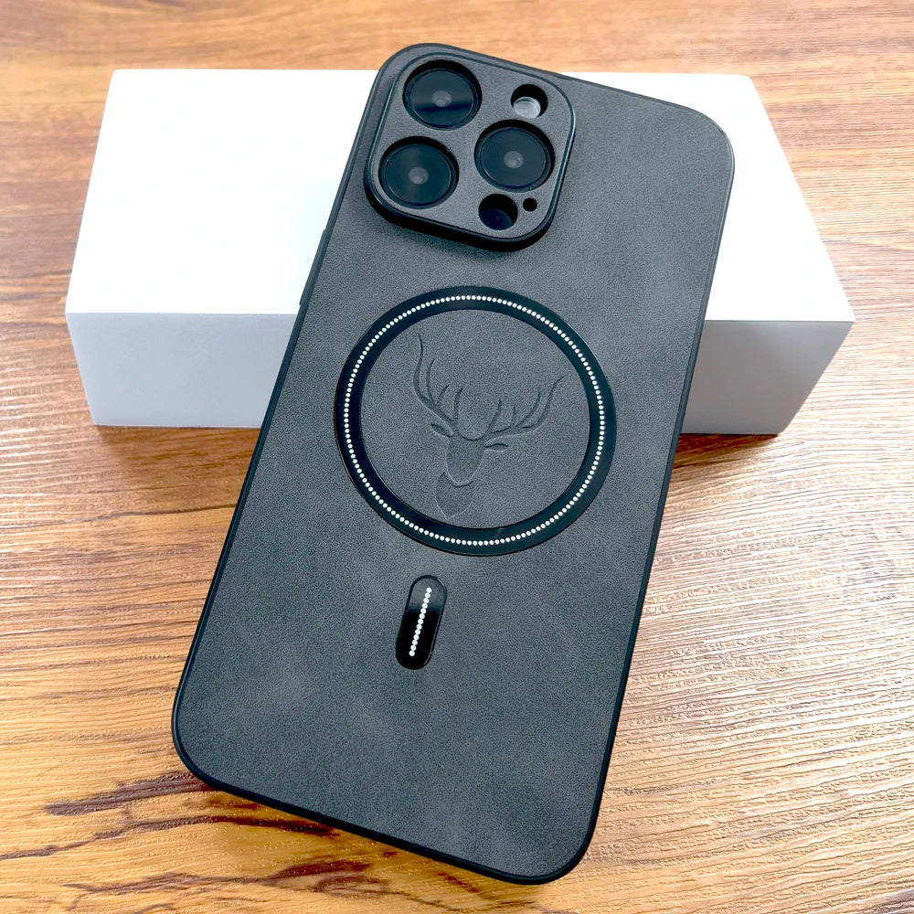 Luxury PU Leather Deer Case For iPhone 17 Air 16 15 14 13 12